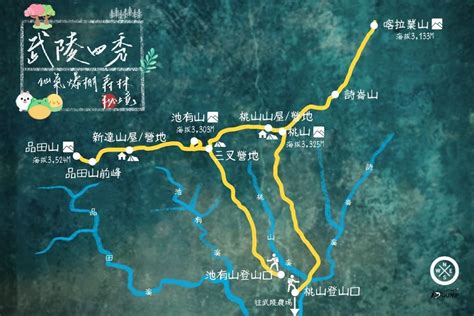 池有山|武陵四秀｜單攻難度、路線圖、百岳登山路線新手攻略 